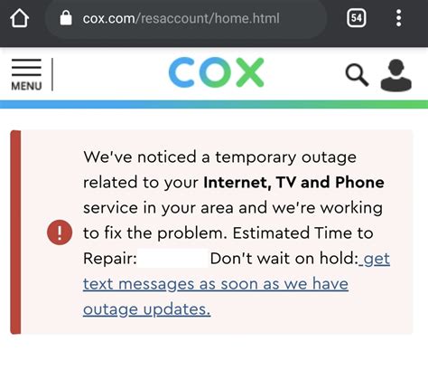 cox internet outage